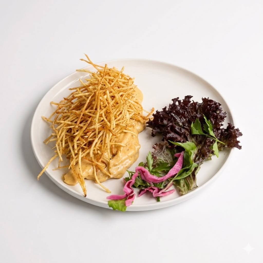 Cheddar soslu tavuk